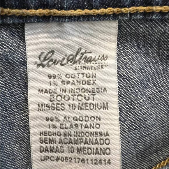 Levi Strauss Signature Women's Jeans Size 10 Medium Boot Cut - Picture 5 of 6